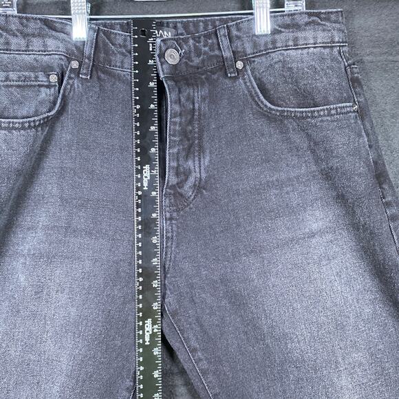 Boohoo Man Mens Jeans Black Button Fly Destroyed Bikercore 100% Cotton 36x33 - Picture 5 of 15